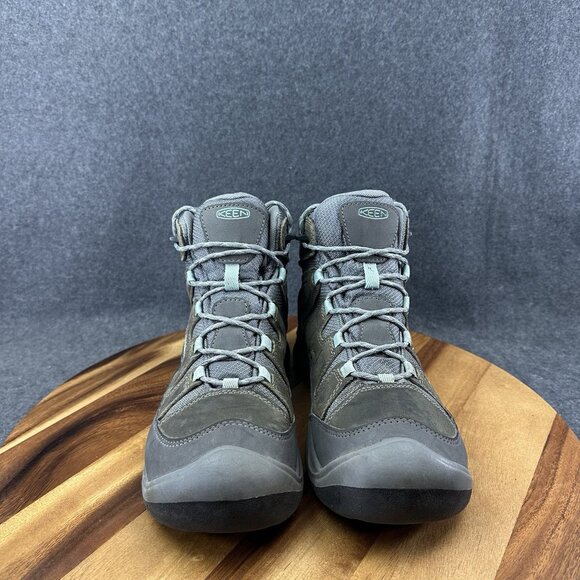 KEEN Womens Size 10 40.5 Leather Textile Circadia Mid WP Hiking Boots 1026763 - Picture 4 of 11